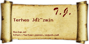 Terhes Jázmin névjegykártya